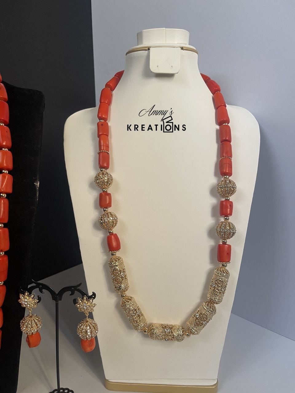 Original Coral Bead Necklace
