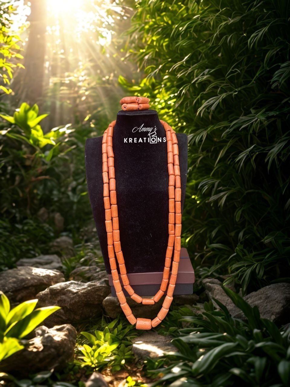 Chalk Traditional Bead Necklace