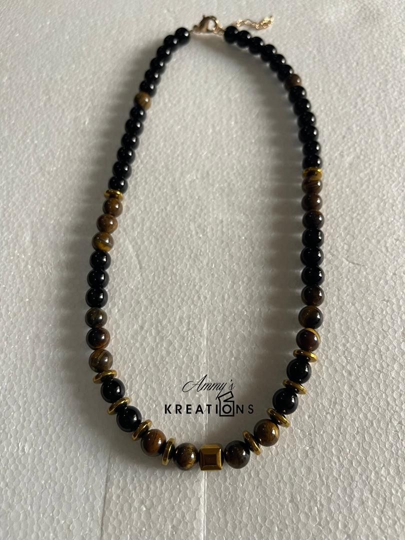 Matt and Tigereye Necklace